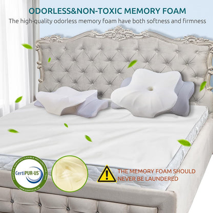 SomnaTech™ Butterfly Memory Foam Pillow