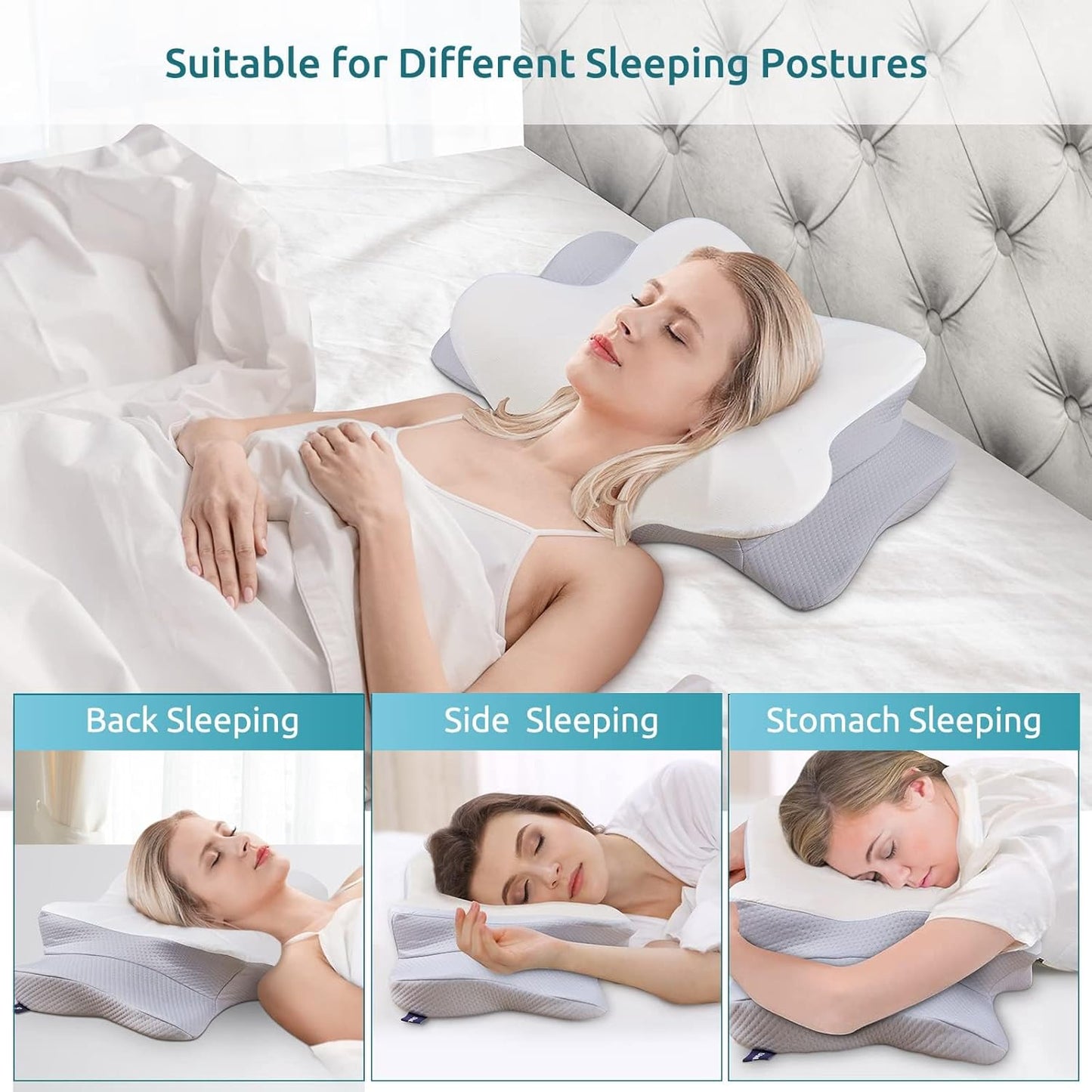 SomnaTech™ Butterfly Memory Foam Pillow
