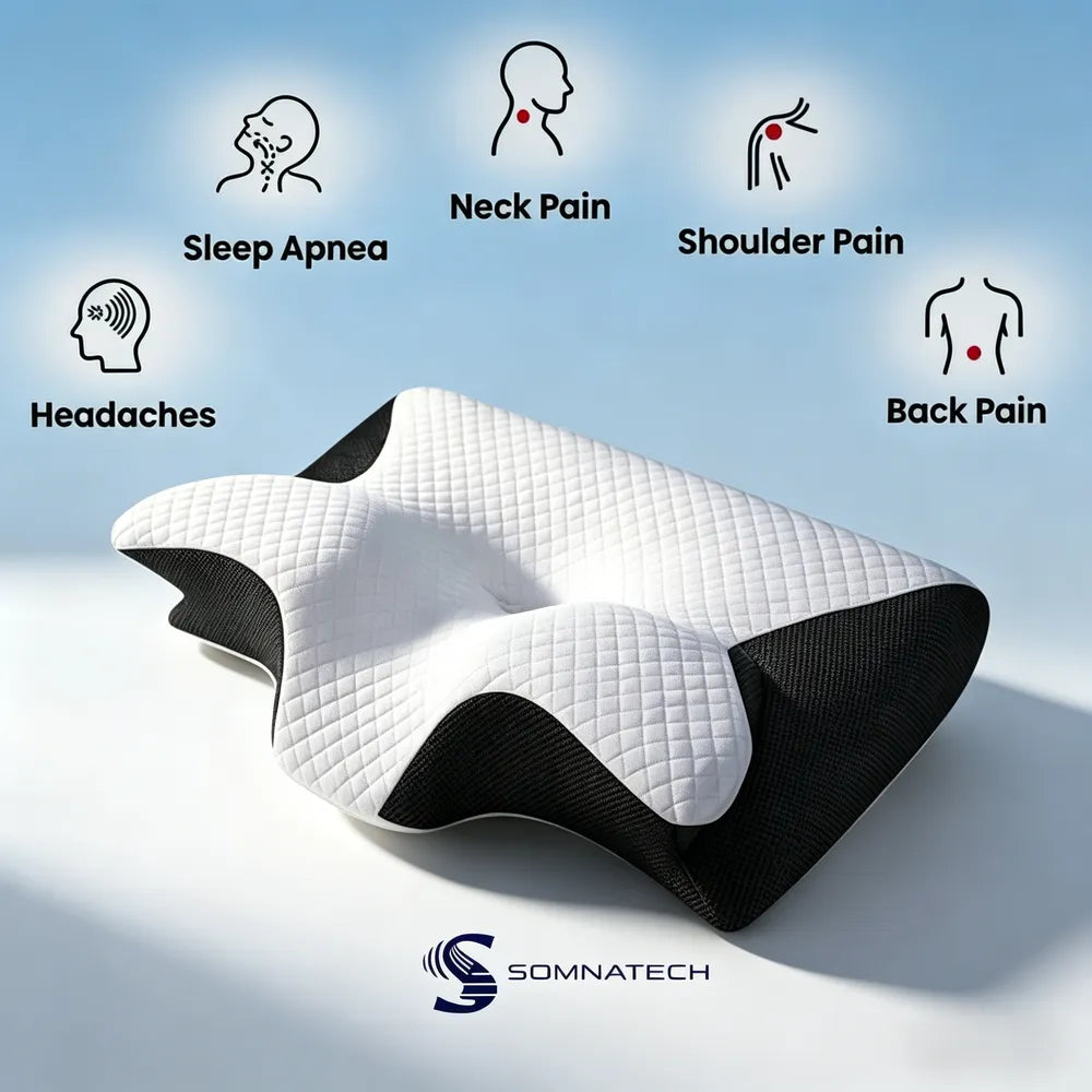 SomnaTech Butterfly Pillow